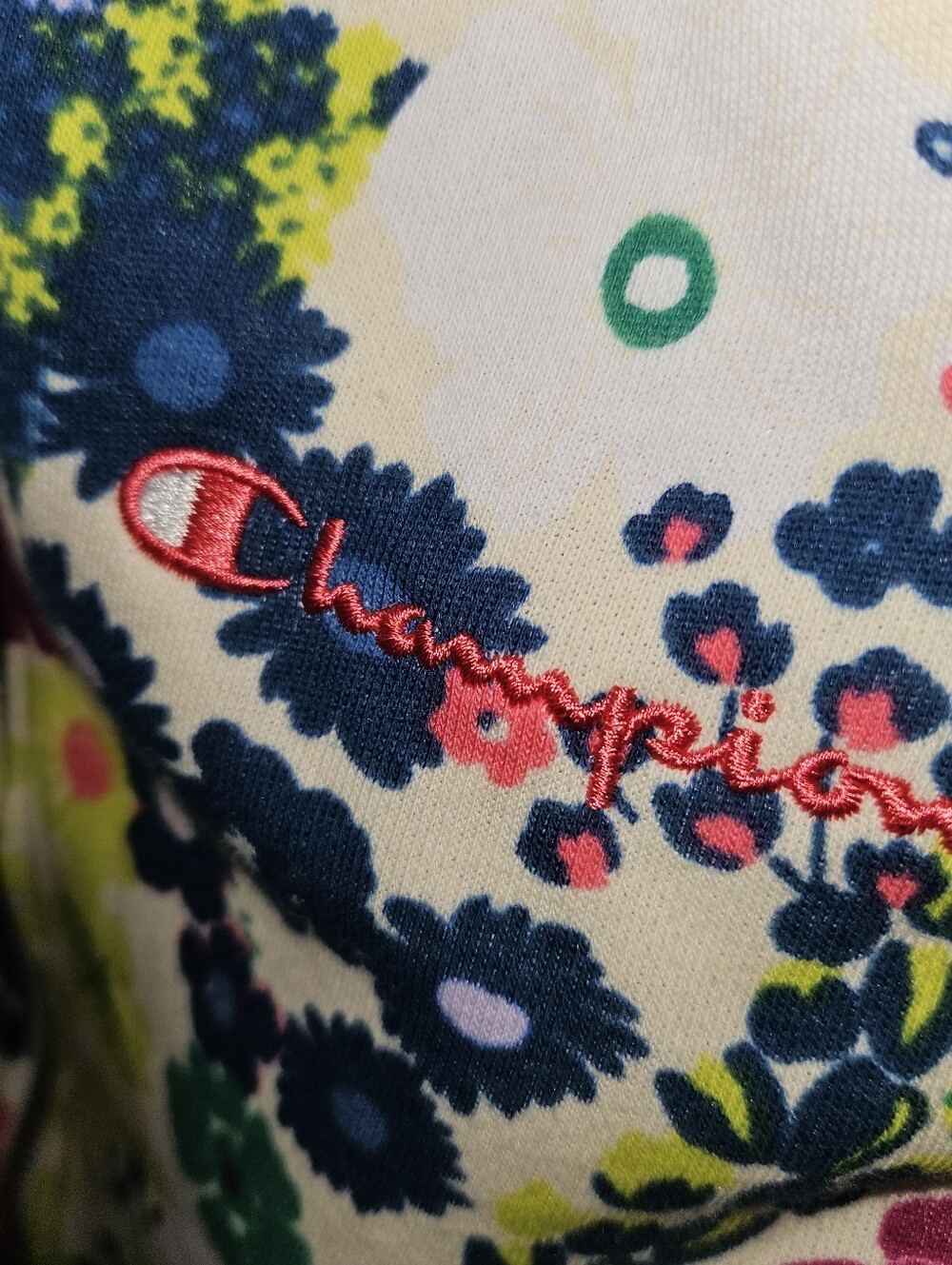 Champion Flowered Hoodie Size M